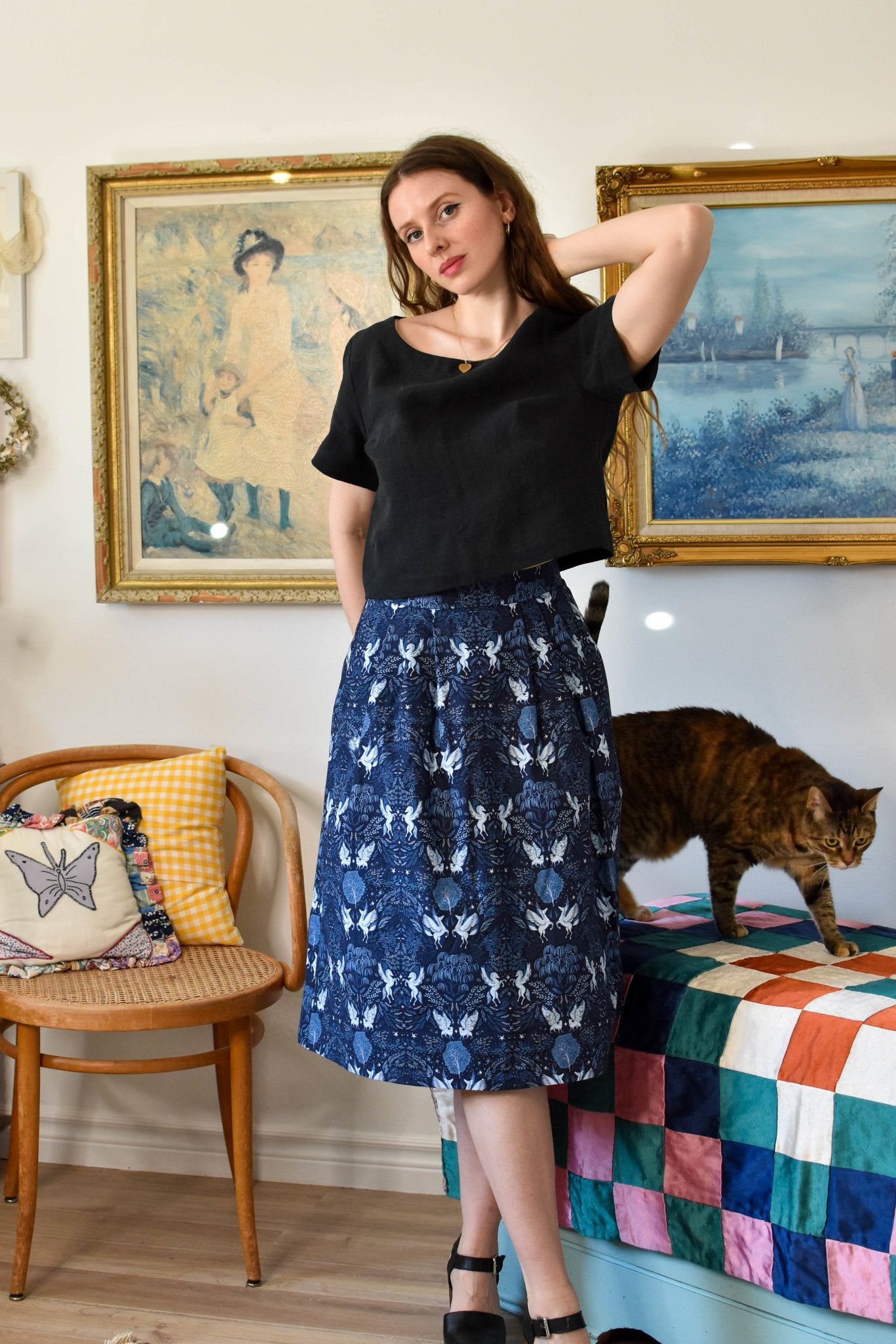 Birds of North America Water Witch Skirt - Night Pegasus (Online Exclusive)