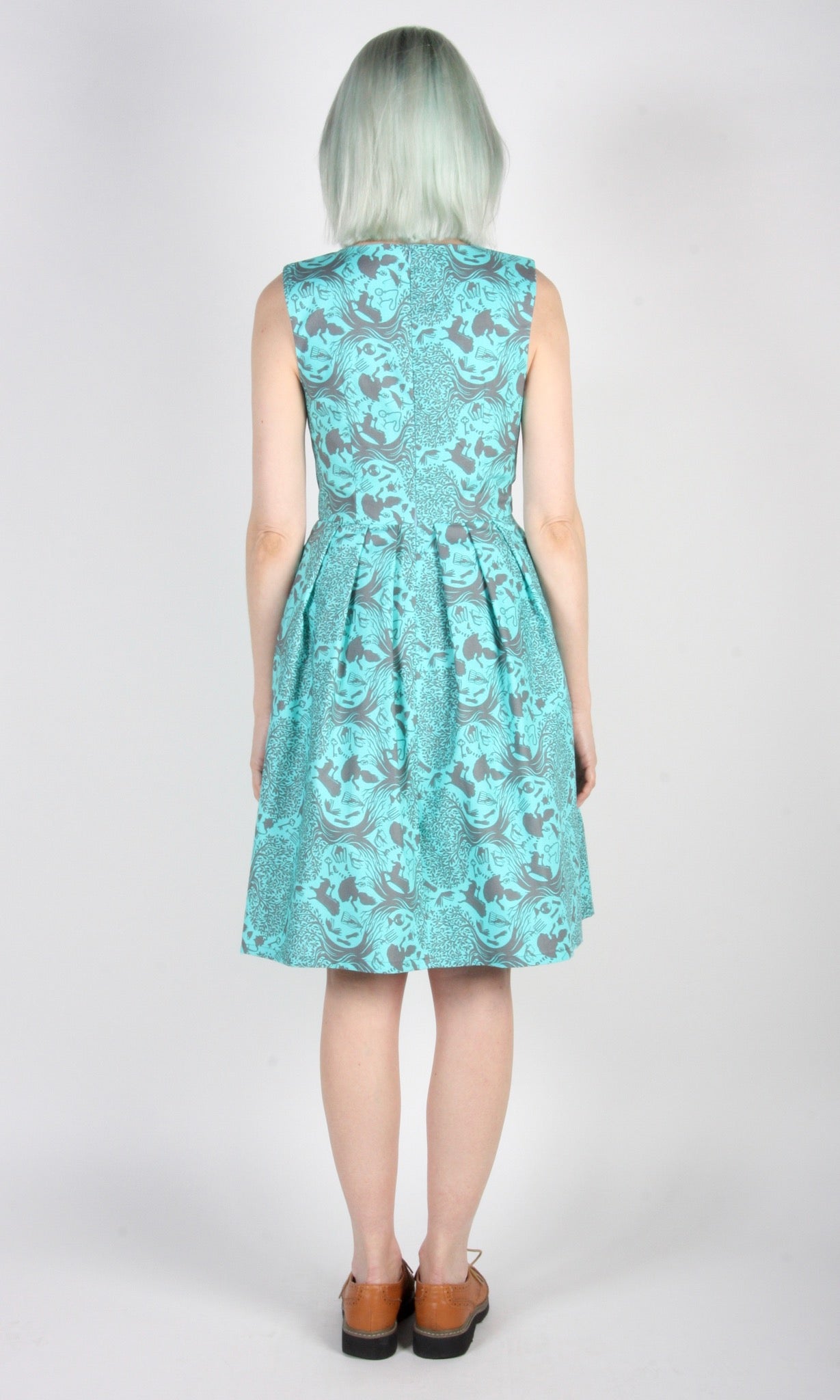 Birds of North America Wood Snipe Dress - Tea Party Tumble (Online Exclusive)