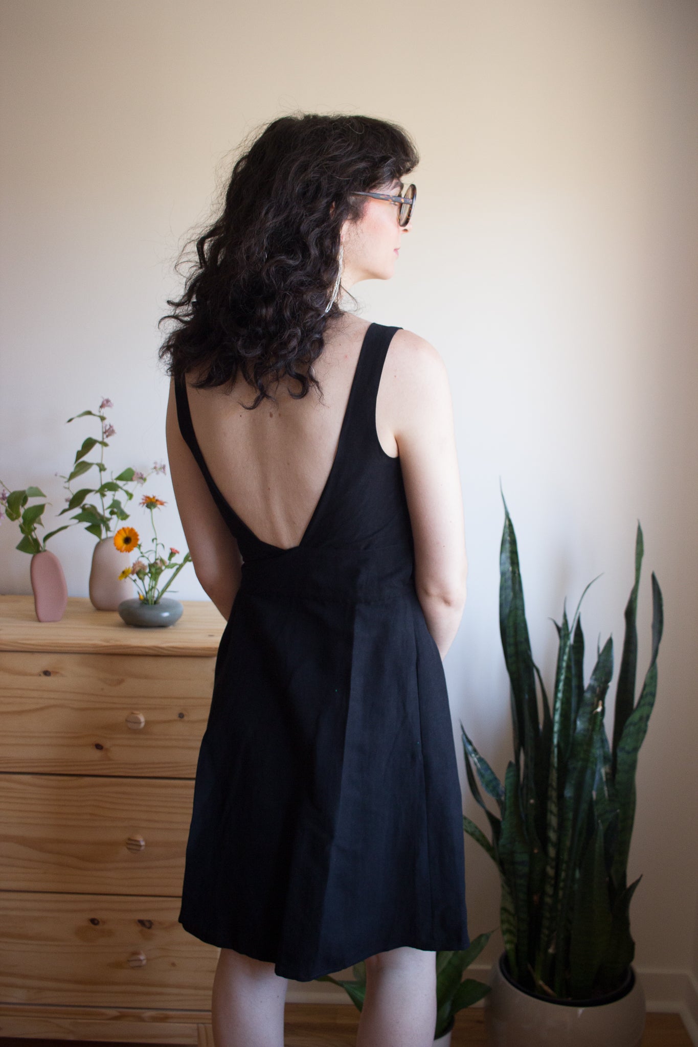 Eve Gravel Aya Dress - Black (In Store)