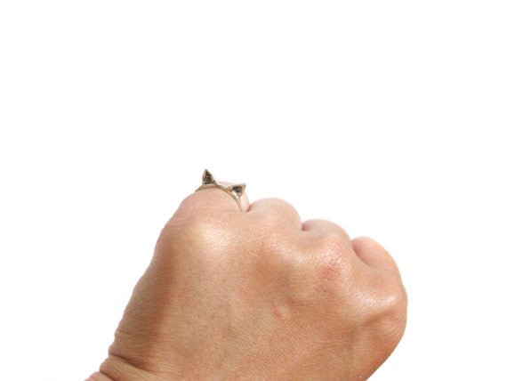 Elaine Ho Cat Ring (14K Gold)