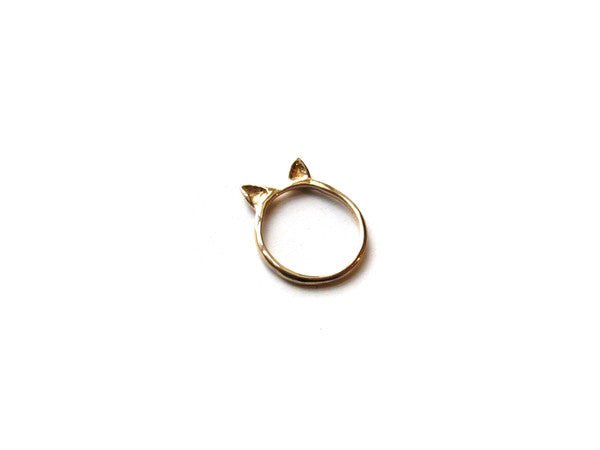 Elaine Ho Cat Ring (14K Gold)