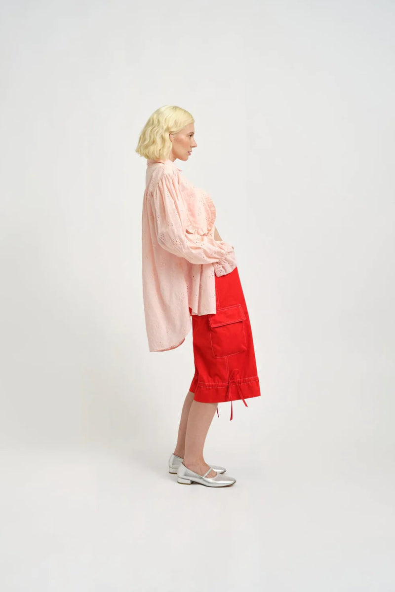 Eliza Faulkner Esme Shirt (Pink Eyelet)