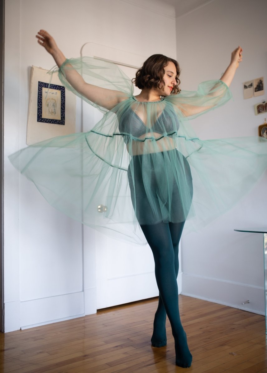 Eliza Faulkner Fiona Tulle Dress (Seafoam)