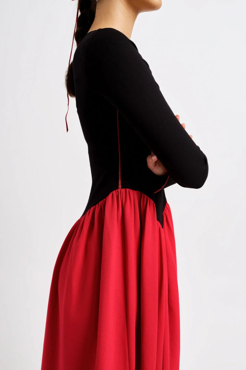 Eliza Faulkner Joan Dress (Black & Red)