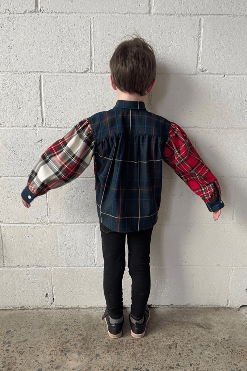 Eliza Faulkner Kids Venti Shirt - Plaid Combo (Online Exclusive)