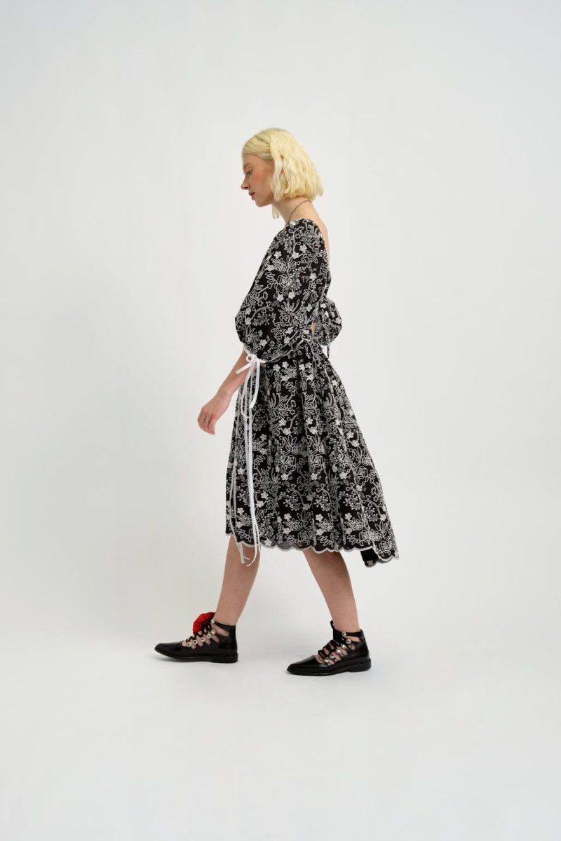 Eliza Faulkner Pascale Dress (Black Eyelet)