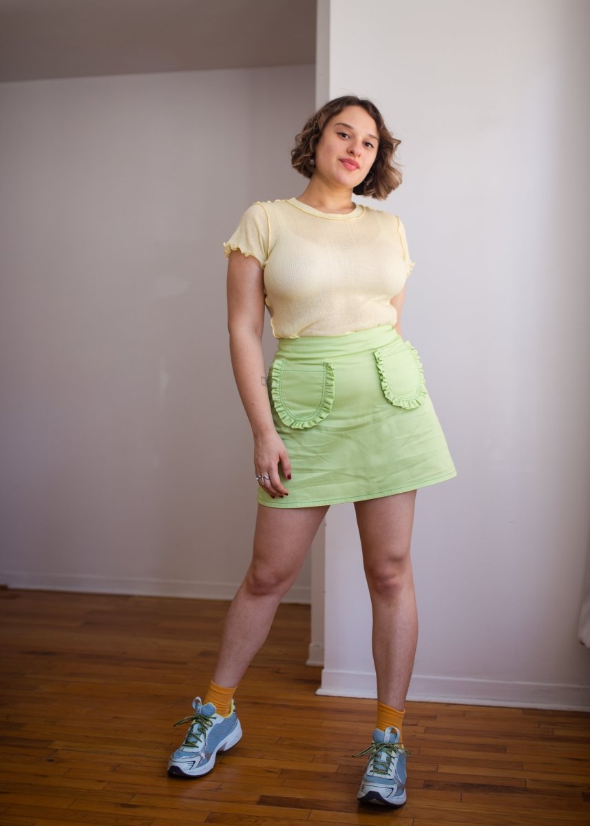 Eliza Faulkner Tate Skirt (Green Twill)