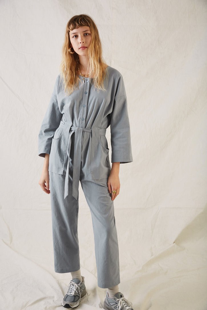 Eve Gravel Adjani Jumpsuit - Steel or Pistachio (Online Exclusive)