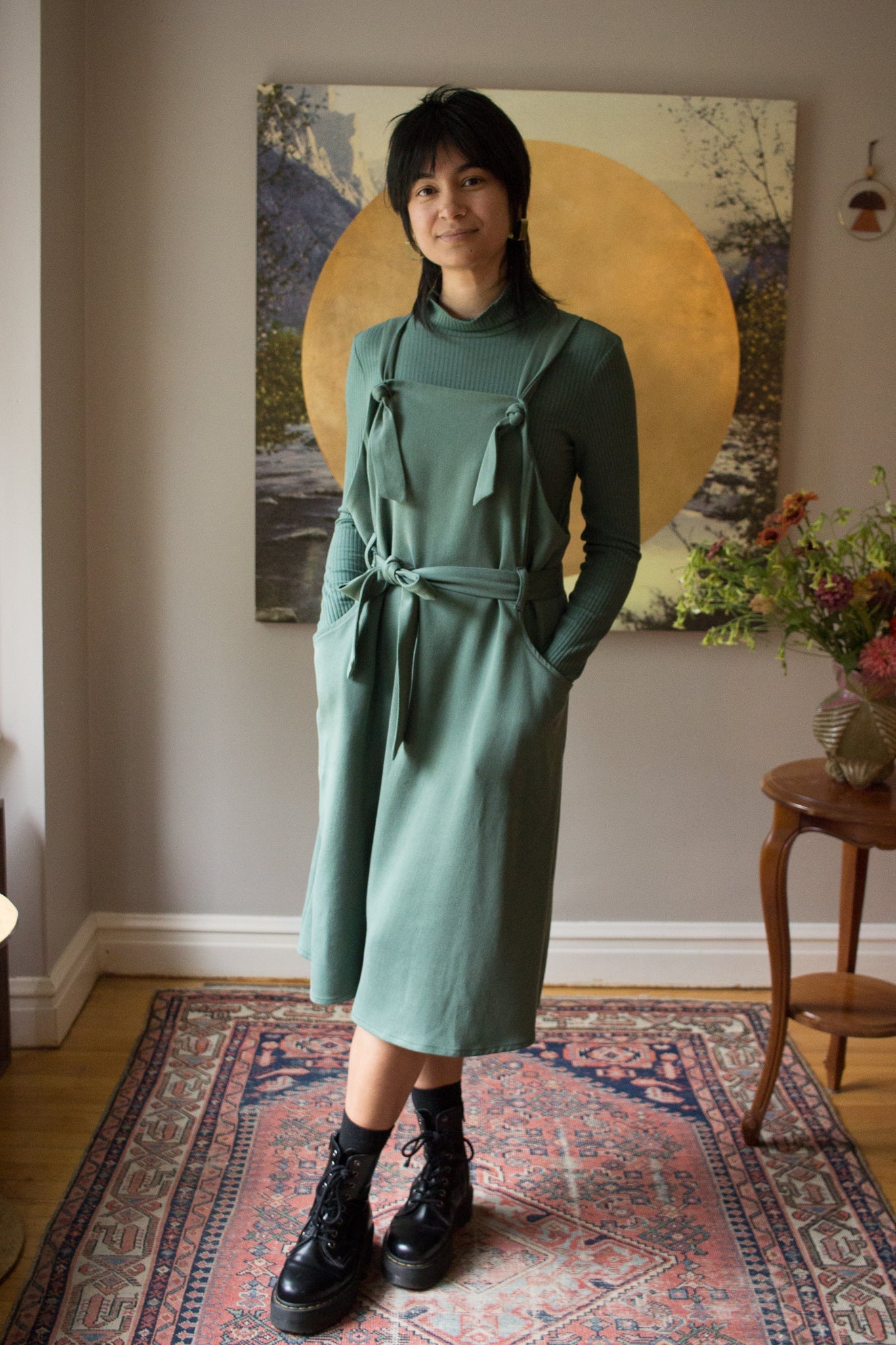 Eve Gravel Darcy Dress - Spruce or Dark Cafe (Online Exclusive)