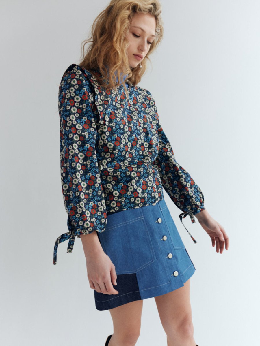 Eve Gravel Nora Top - Blossom (In Store)