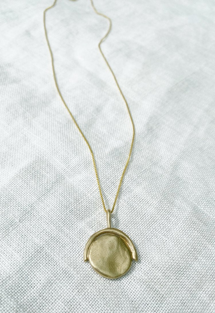 Hawkly Arc Medallion Necklace