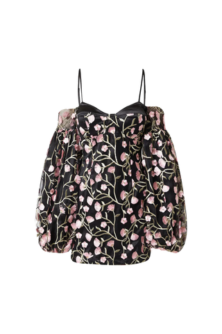 Kylie Black Floral Mini Dress