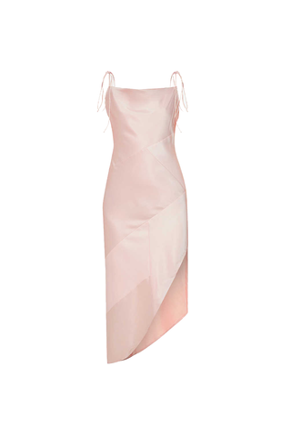 Gracie Pink Satin Slip Dress