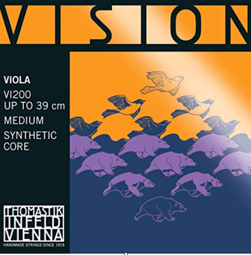 Vision Violin Advanced Synthetic Core D Synthetic core, aluminum wound string