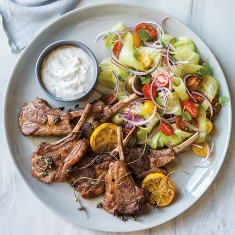 tzatzikki-sauce-with-lamb-chops-best-side-dishes-to-serve-with-lamb-dinners