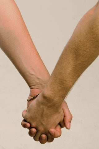 couple holding hands