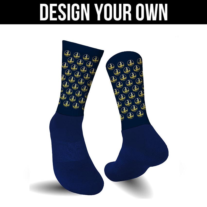 navy athletic socks