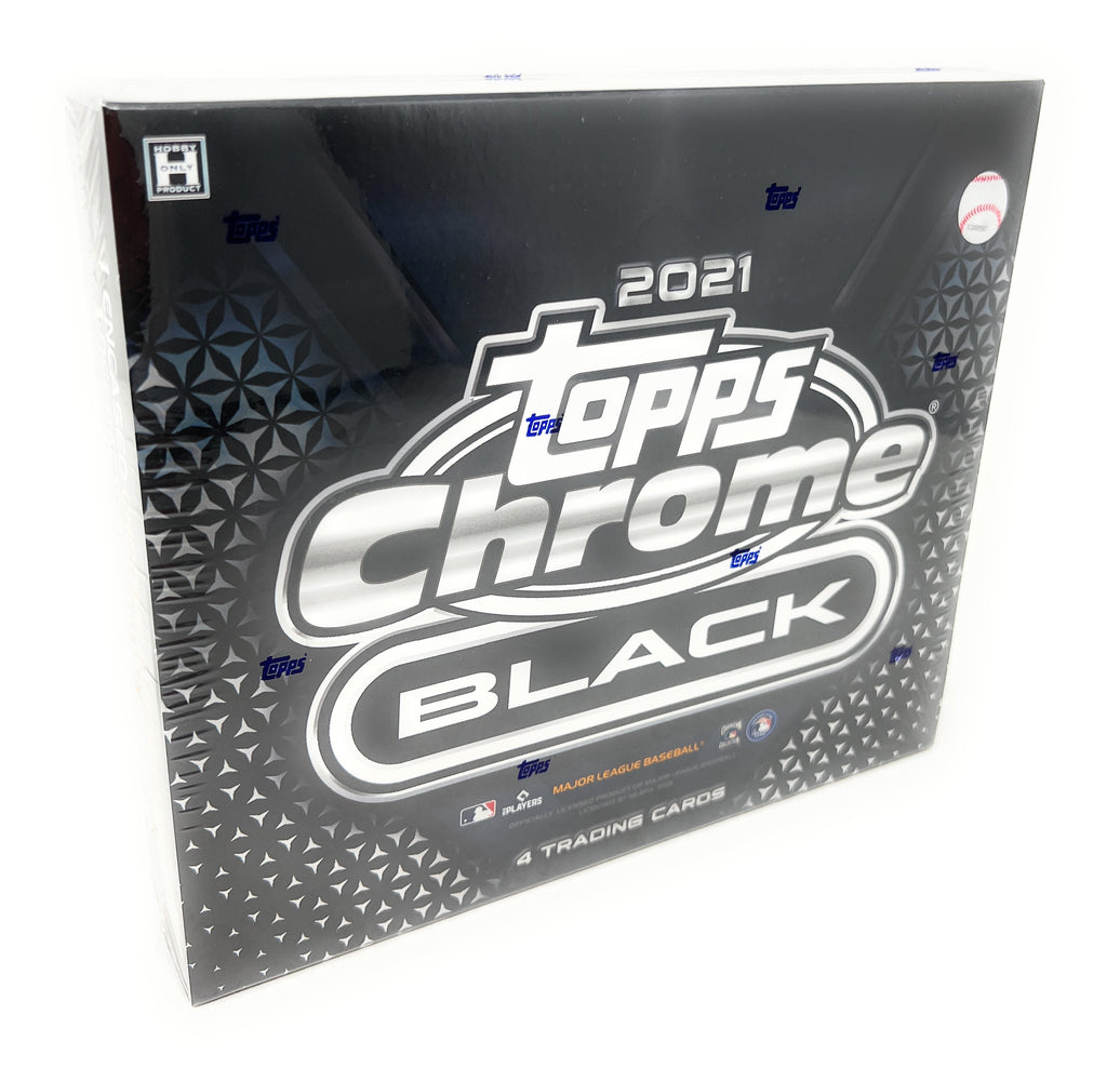 Topps 2021 Chrome Black Baseball Hobby Box Sure Thing Toys