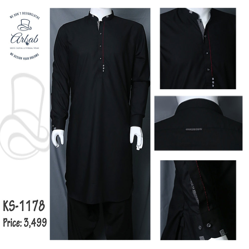 black shalwar kameez design