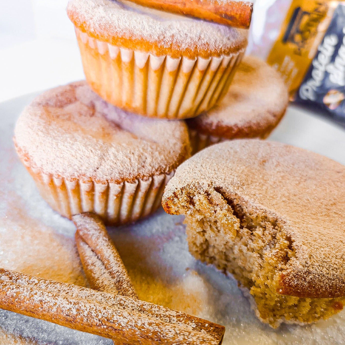 Keto Protein Cinnamon Sugar Donut Muffins - Vibrant Meals product image