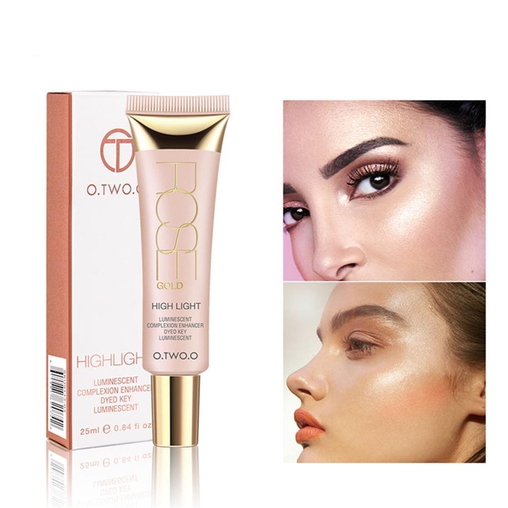 O.TW O.O – crème éclaircissante pour le visage, Base primaire scintillante, correcteur, liquide, maquillage, cosmétiques, 25ML