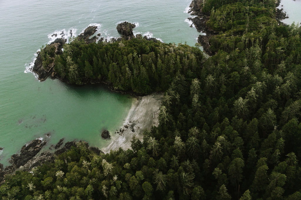 Green waters of the BC coastline
