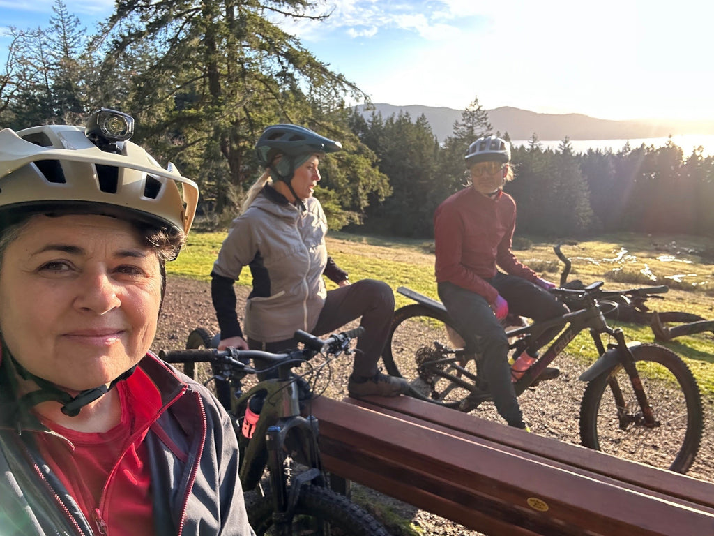 Mountain biking with friends