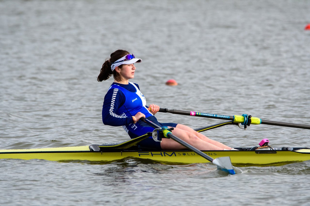 Lena rowing
