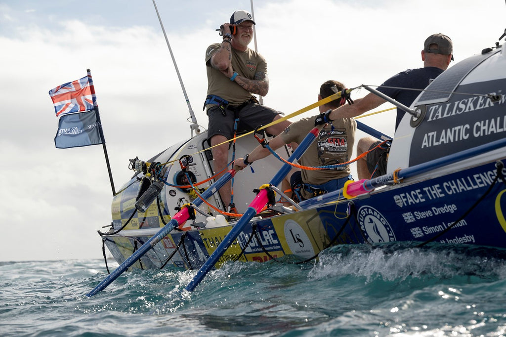 rowing action