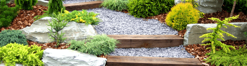 Get an easy and inviting garden with granite chips