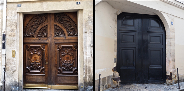 Modern Day Doorways On Paris' Rue Aubriot