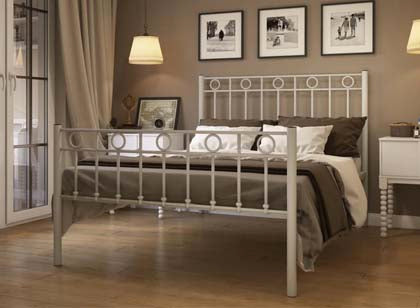 Grey Metal Bed