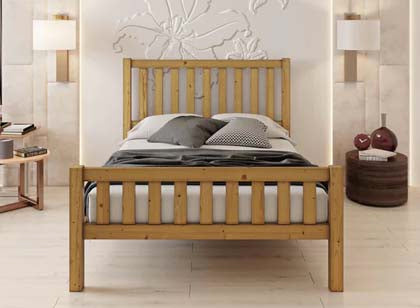 Light Wooden Bed