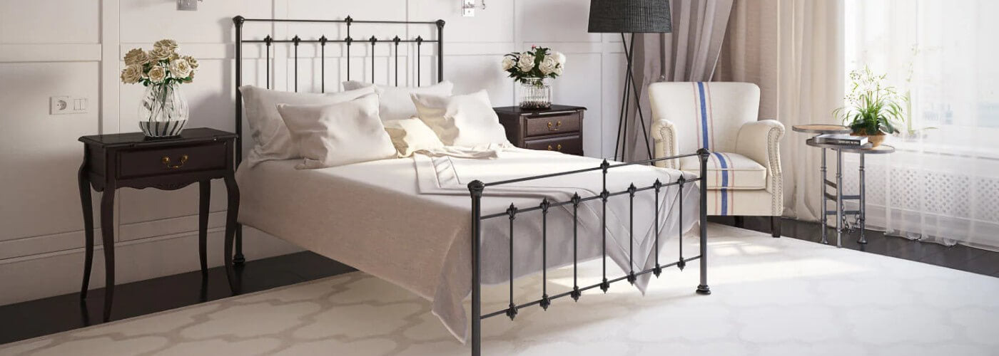 Lyla Black Metal Bed Frame