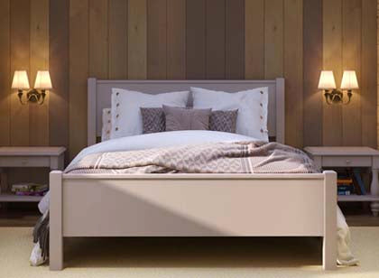 Cream Wooden Beds