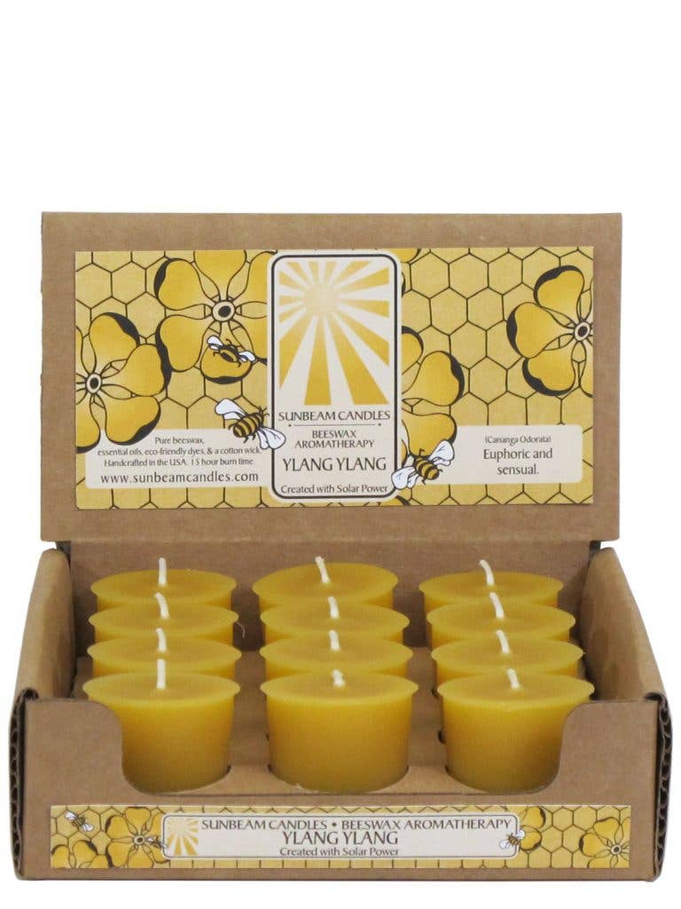 Sunbeam Candles Beeswax Lotus Flower