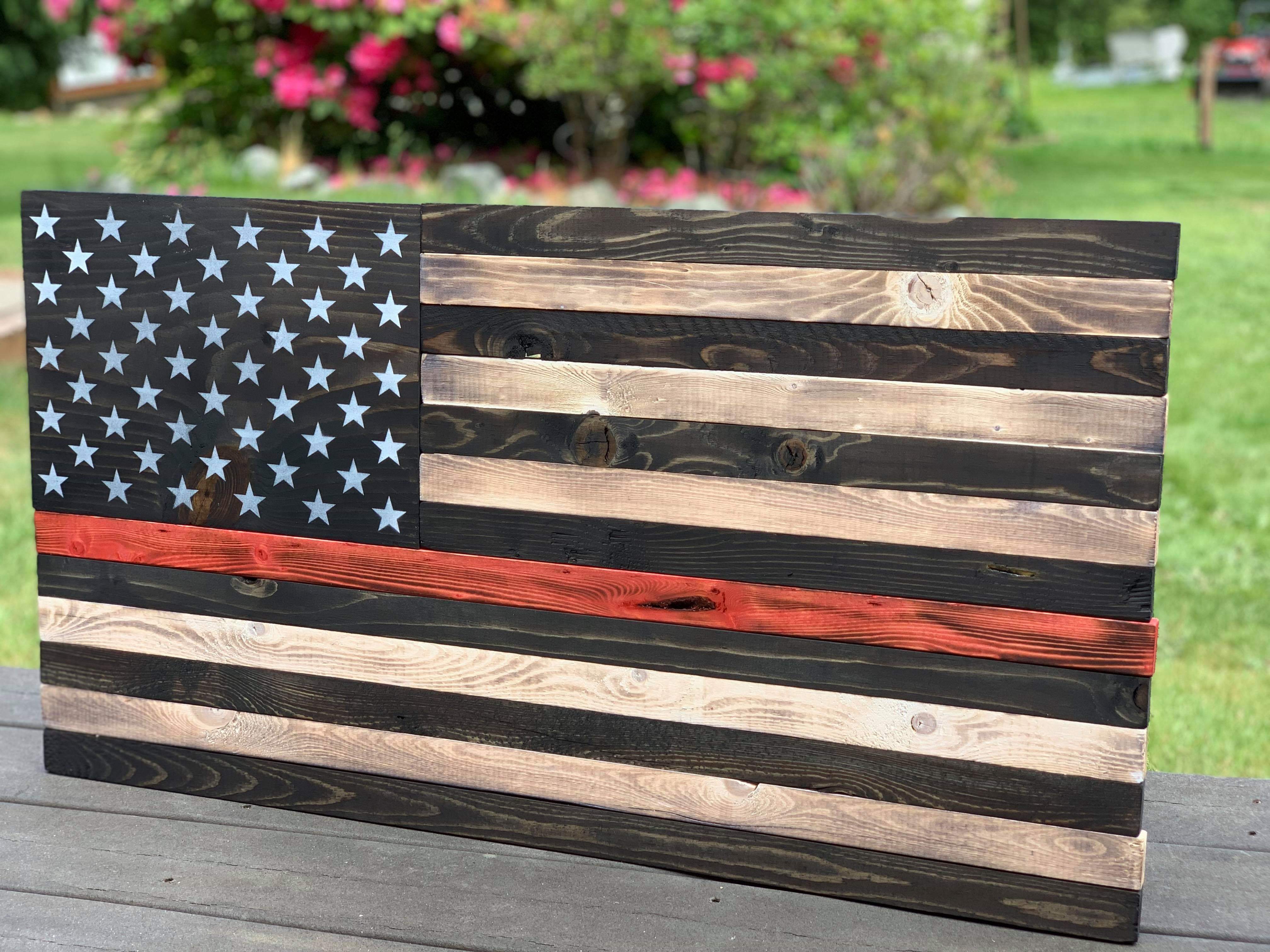 Thin Red Line American Flag