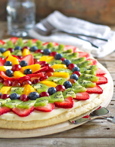 8 Ways to Make Cooking with Kids Fun fruity pizza