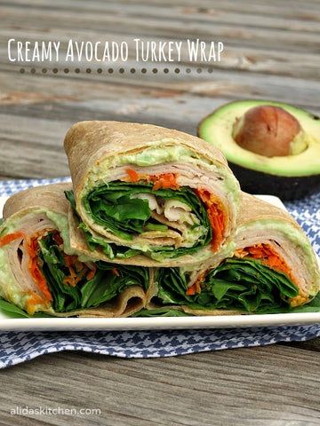 School Lunch Ideas You And Your Kids Will Love avocado turkey wrap