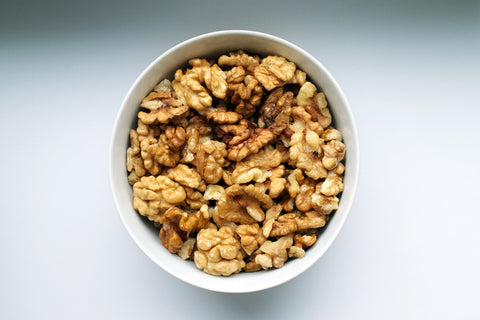 healthy snacker bowl of walnuts