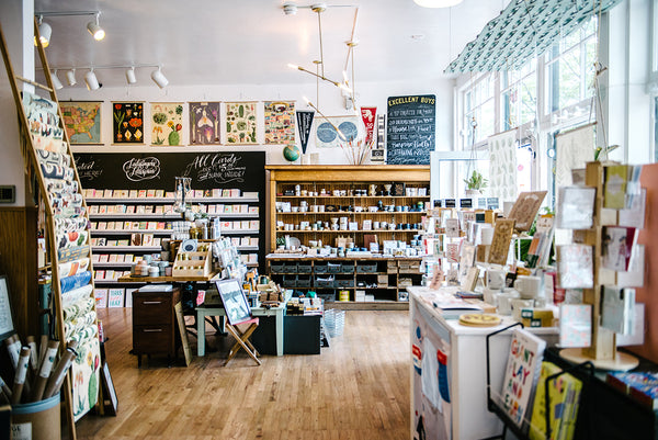 Ladyfingers Letterpress Retail Store Interior