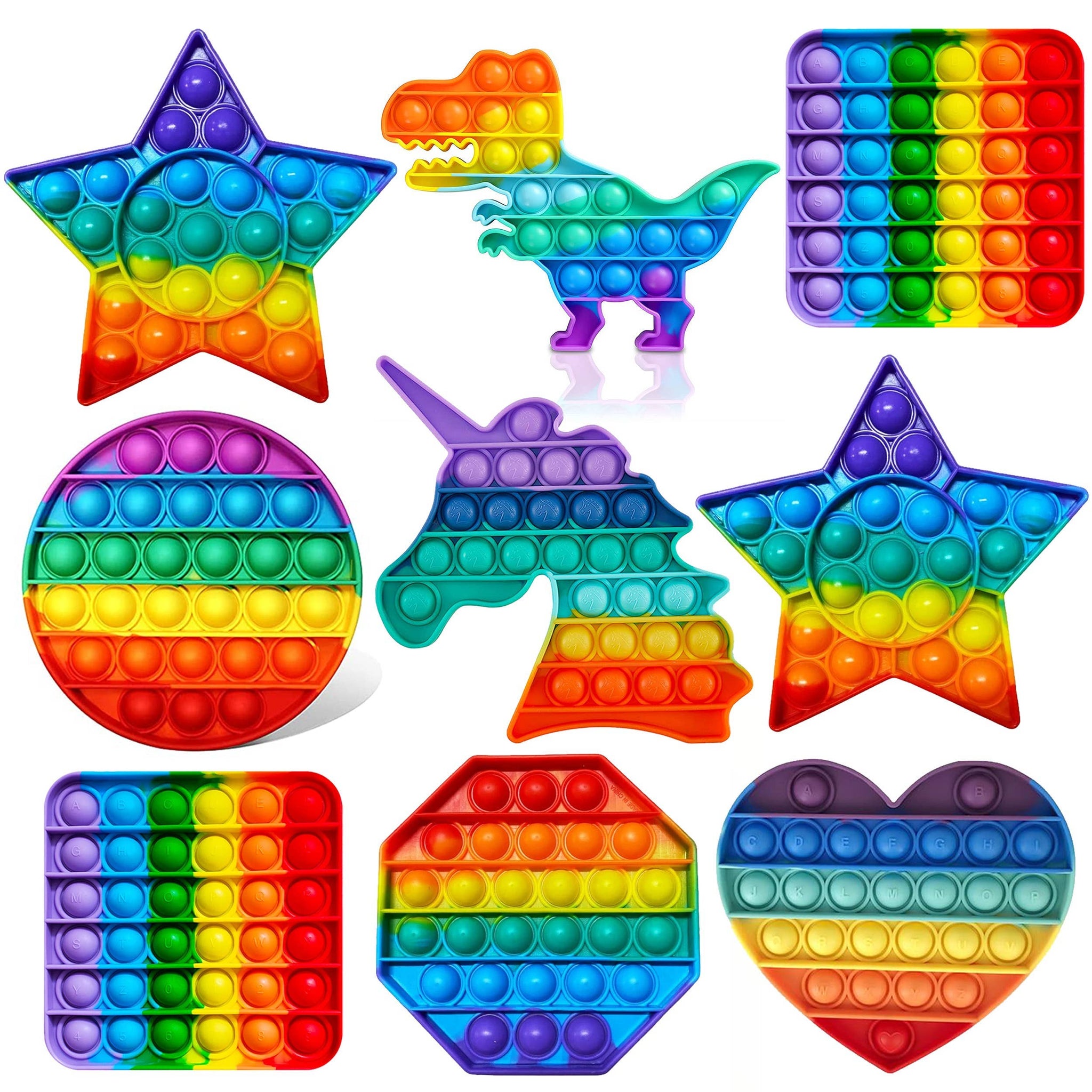 Rainbow Color Pop Popper Fidgets Toys | Assorted Styles - Ladyfingers Letterpress