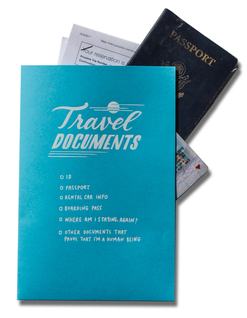 travel documents items