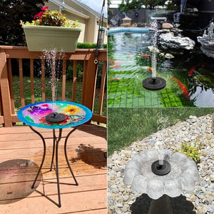 Solar Powered Water Fountain