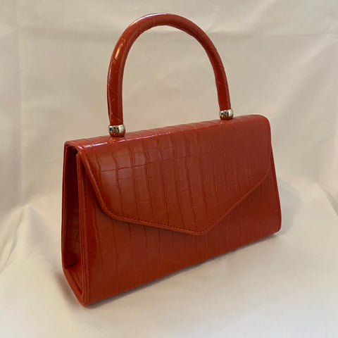 RUBY VINTAGE HANDBAG MADE IN ENGLAND