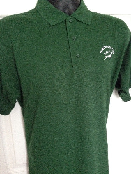 Mens Polo Shirt with SOC Logo - Bottle Green (Small only) – Club ...
