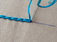 Chain Stitch |  How to embroider for beginners