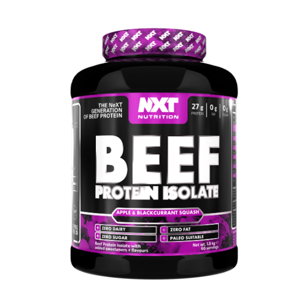NXT Nutrition Beef Protein Isolate 1.8kg 60 servings (Apple & Blackcurrant)