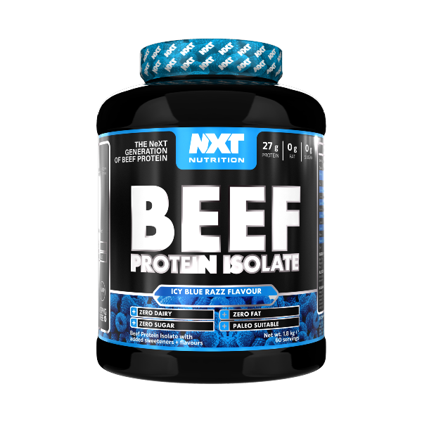 NXT Nutrition Beef Protein Isolate 1.8kg 60 servings (Blue Raspberry)