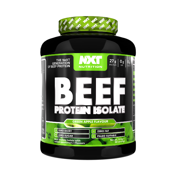 NXT Nutrition Beef Protein Isolate 1.8kg 60 servings (Green Apple)